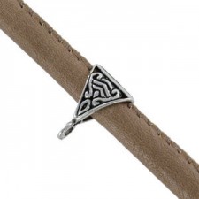 Metal Bail bead 15.5x10mm - Ø 8.5x4mm Antique silver 